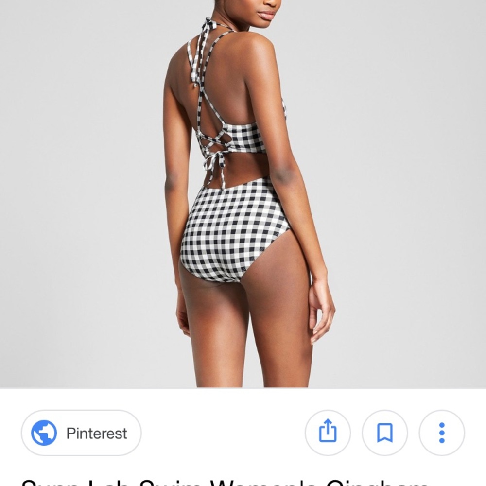 Sunn Lab Swimsuit Strappy Back Cut Out XL New - Picture 2 of 5